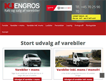 Tablet Screenshot of kj-engros.dk